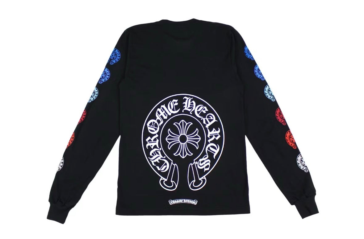 Chrome Hearts Multi Color Horse Shoe L/S T-shirt