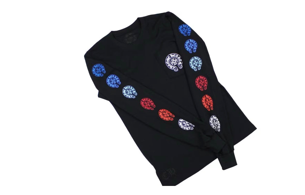 Chrome Hearts Multi Color Horse Shoe L/S T-shirt