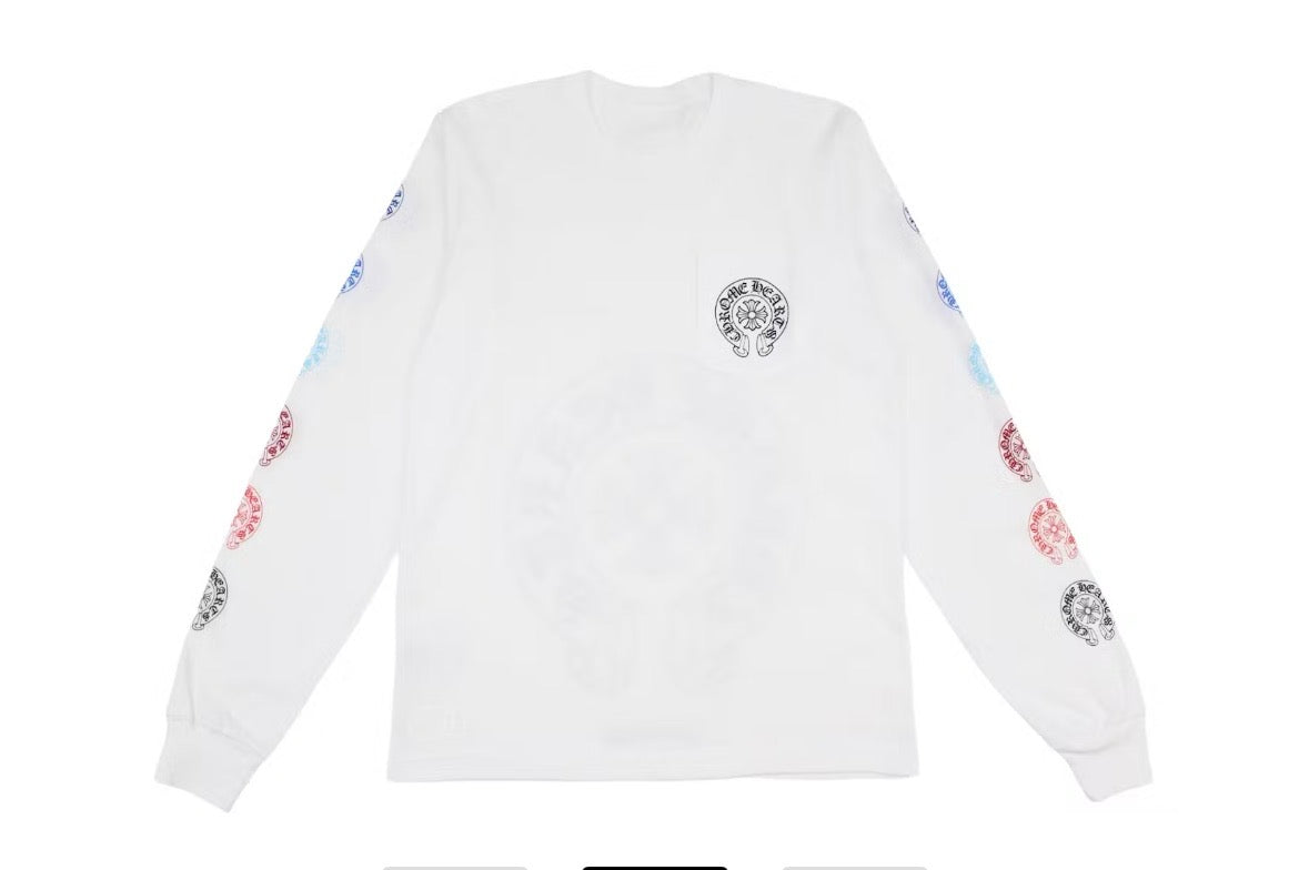 Chrome Hearts Multi Color Horse Shoe L/S T-shirt