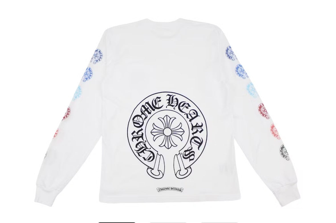 Chrome Hearts Multi Color Horse Shoe L/S T-shirt