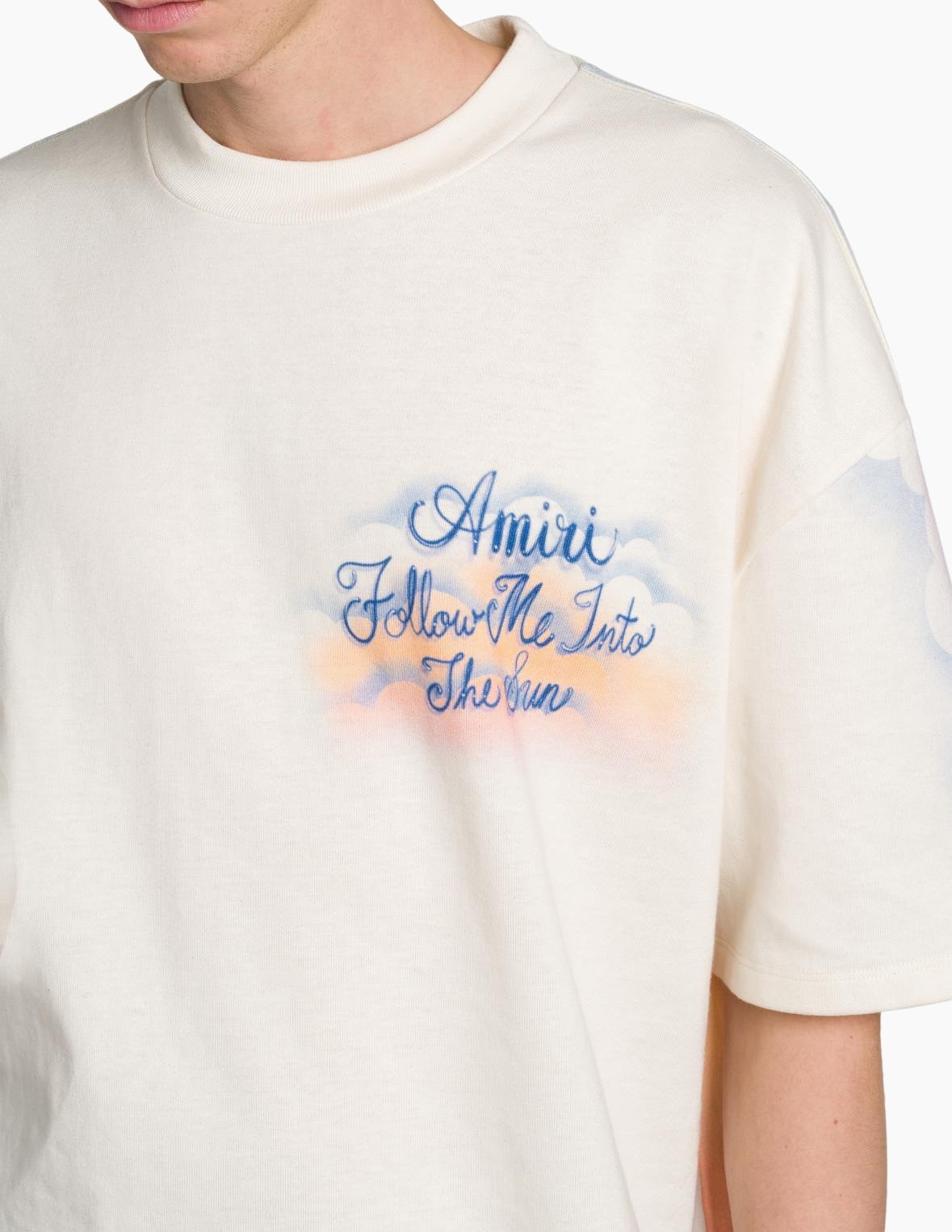 Amiri Follow Me Cotton Oversized Crewneck T-Shirt