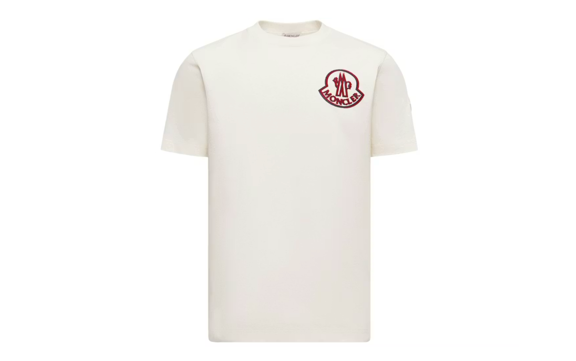 Moncler Logo Patch Cotton T-shirt