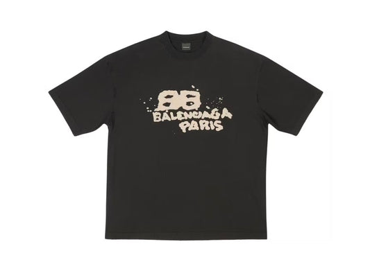 Balenciaga Men's Hand Drawn BB Icon T-Shirt