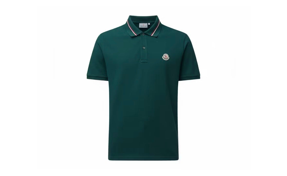 Moncler Striped Trim Ss Polo Collar T-shirt