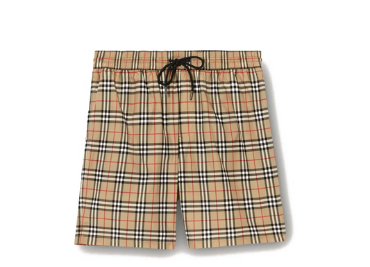 Burberry Check Drawcord Swim Shorts
